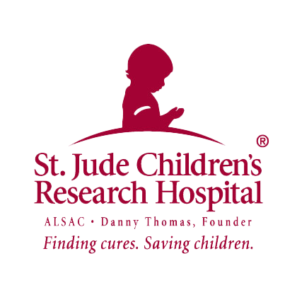 St. Jude Children's Research Hospital logo.